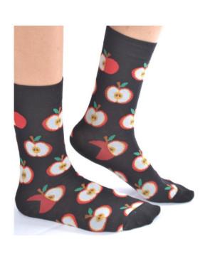 Chaussettes pommes rouges