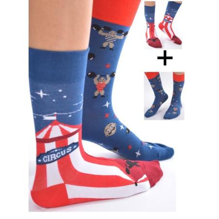 Duo de Chaussettes asymétriques Cirque Mr Fort