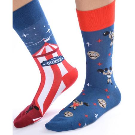 Duo de Chaussettes asymétriques Cirque Mr Fort