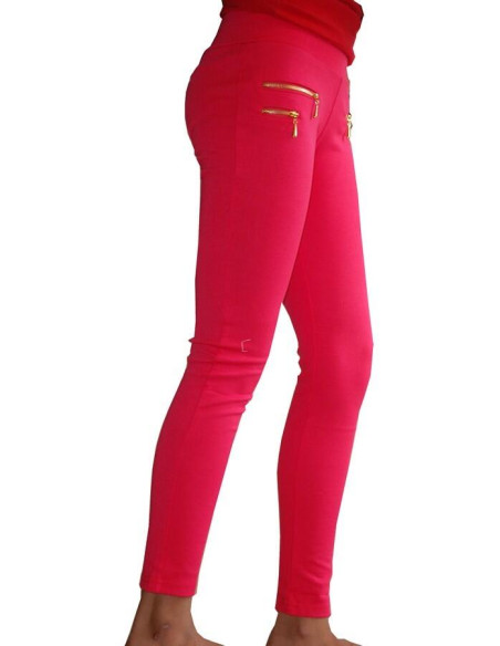 Caleçon Ados coton zip fushia
