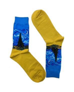 Chaussettes oeuvre illustre de la peinture le cyprés de V Gogh