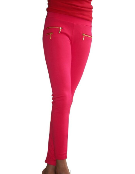 Caleçon Ados coton zip fushia face