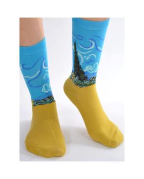  Chaussettes tableaux de Van Gogh le cypres