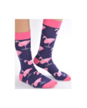 Chaussettes Indigo flamant roses