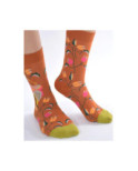 Chaussettes Ocre Fleuri