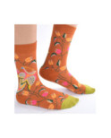 Chaussettes Ocre Fleuri