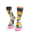 Chaussettes nature morte fleurie