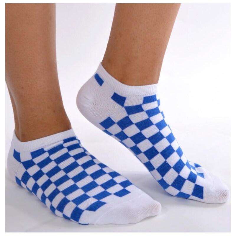 Socquettes Carreaux vichy bleues
