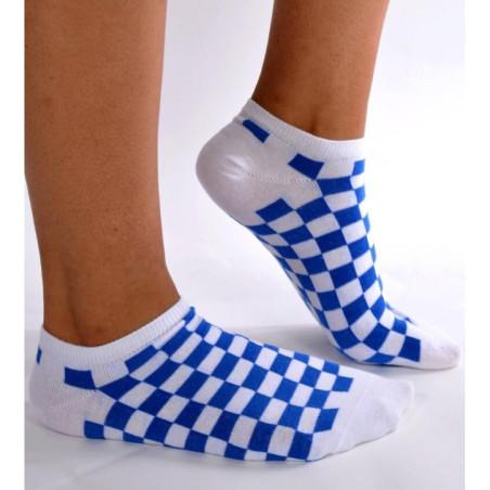 Socquettes Carreaux vichy bleues