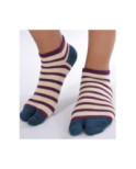Chaussettes Ninjas cobalt large rayures