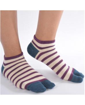 Chaussettes Ninjas cobalt large rayures