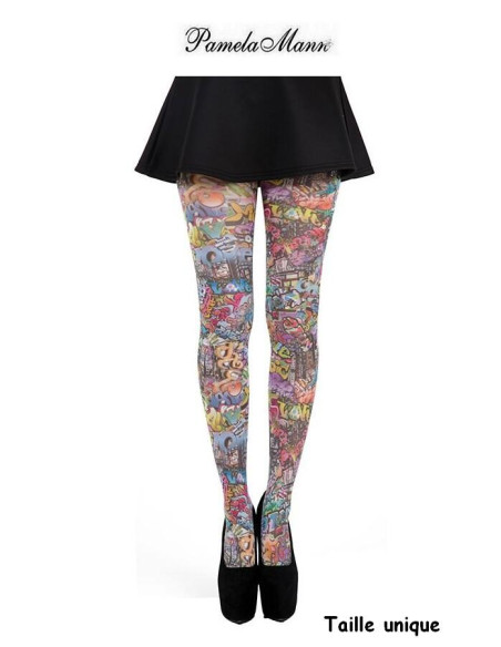 Collant Pamela Mann Graffitis
