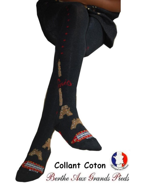 Collant tricoté Berthe aux grands pieds Paris 1900