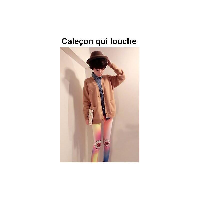 Caleçon yeux lycra qui louchent