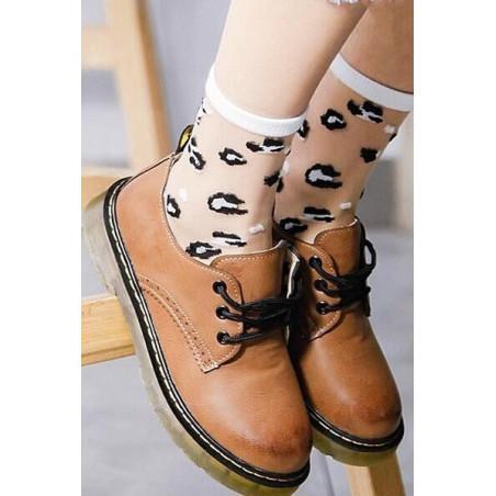 Chaussettes Leopard transparentes