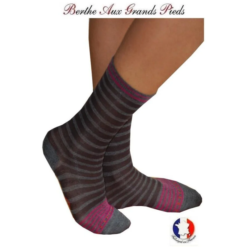 Chaussettes Berthe aux grands pieds homme Rayures Chic