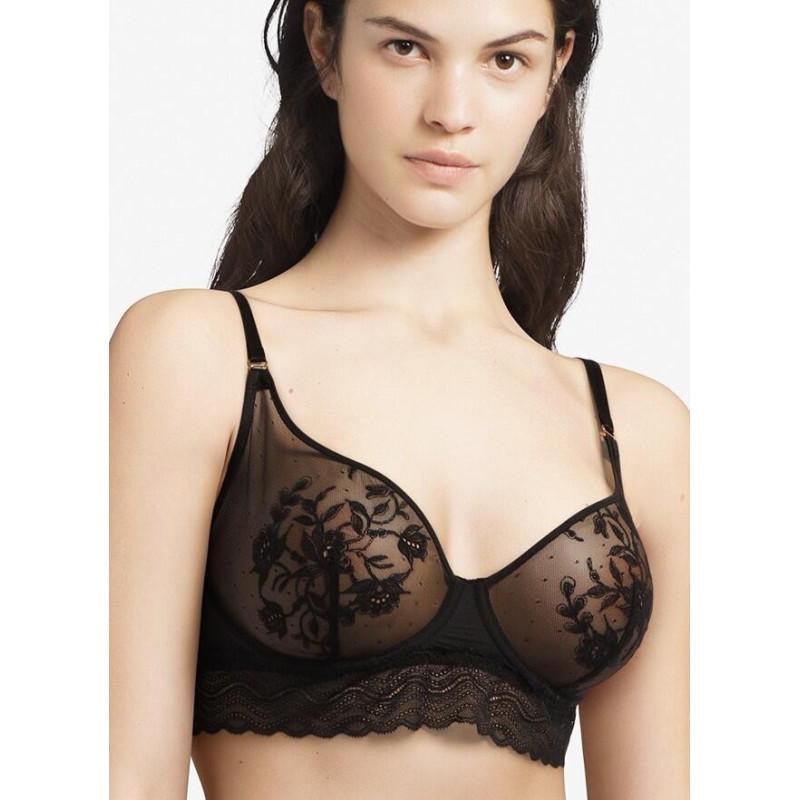 Soutien gorge Chantelle blanche Chic noir