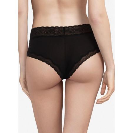 Shorty Chantelle Blanche dentelle noire