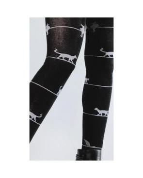 Cronert Collant rigolo Collant Cronert Chat perché noir