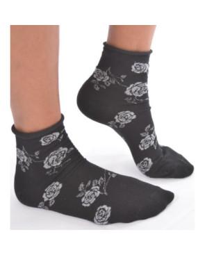 Chaussettes Chics Roses Argentées