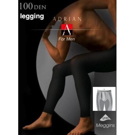 Legging Homme Noir Opaque