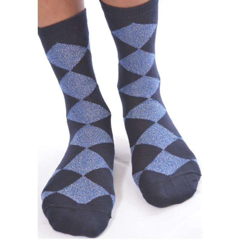 Chaussettes arlequin lurex jeans