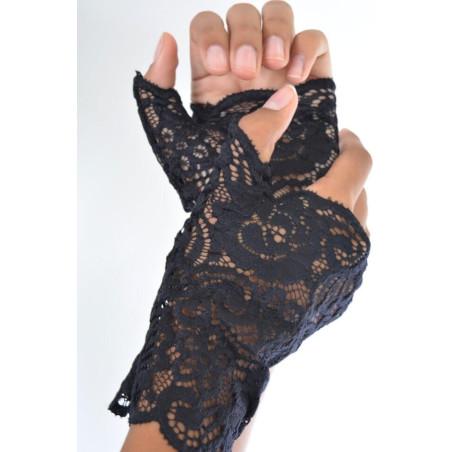 Mitaines noires Dentelle Chics