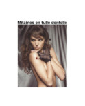 Mitaines élégantes en dentelle tullée