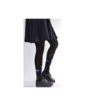 Collant Hiver Fleurs de Pavot Bleues