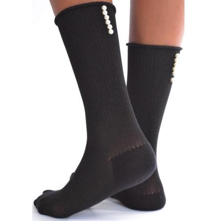 Chaussettes Fines chics à perles