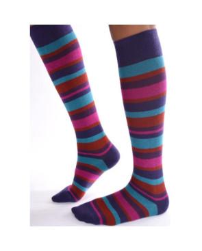 Mi bas coton Rayures Tendance