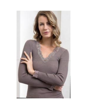 Chemise laine et soie Moretta 5339