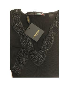 Moretta 5339 noir Laine et soie