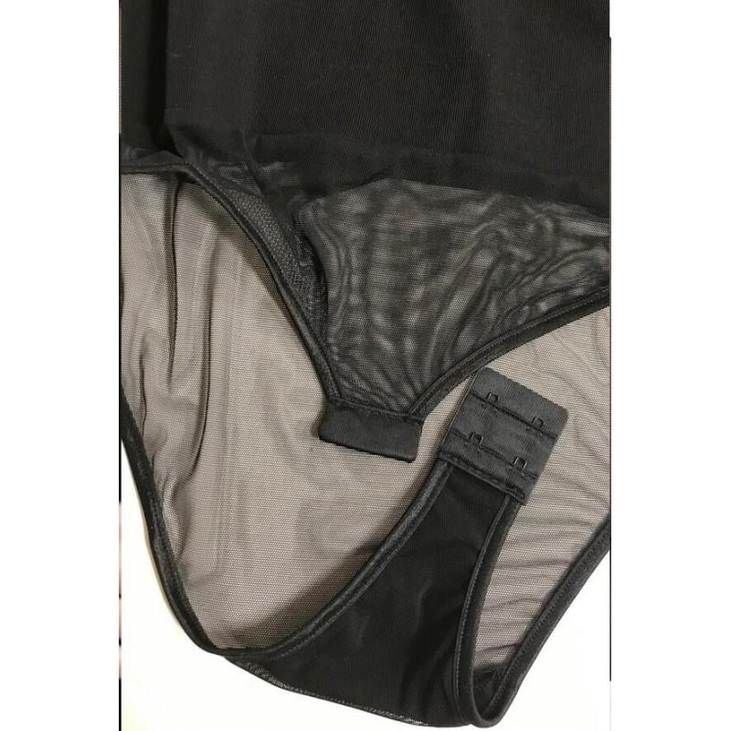 Collant Lycra dub et drino deco florale bordeaux profil