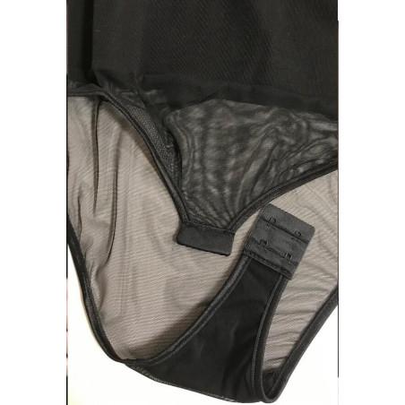 Collant Lycra dub et drino deco florale bordeaux profil