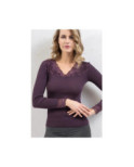 Chemise Dentelle col V Moretta