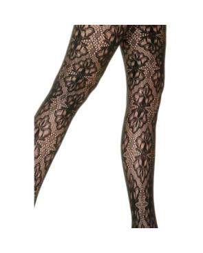 Collant plumetis opaque chiné avant