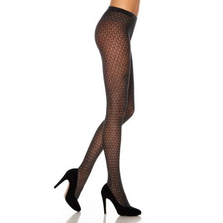 collant dentelle coton