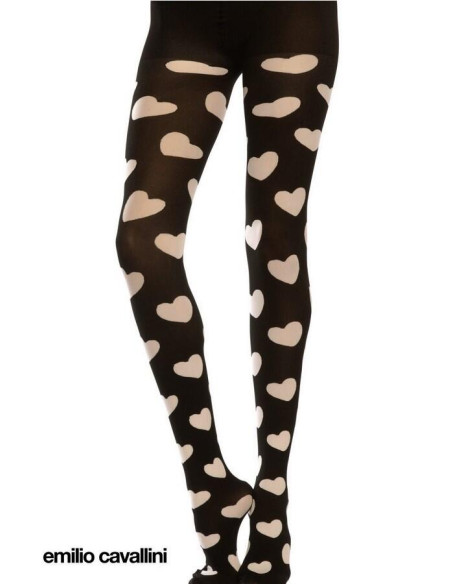 Collant Intemporel Coeurs Emilio Cavallini