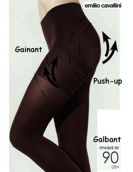 Collant Super Opaque 3 D push up