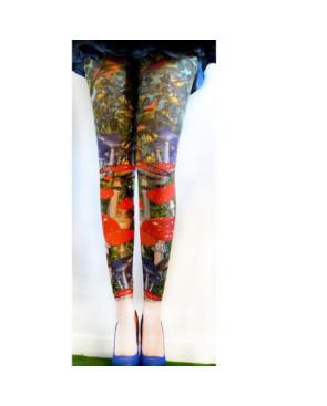 leggings marientoilette oiseaux et champignons délire