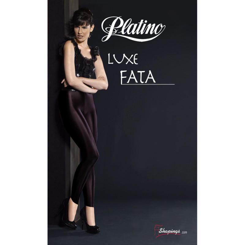 Legging de danse opaque satin coupe cousu Platino