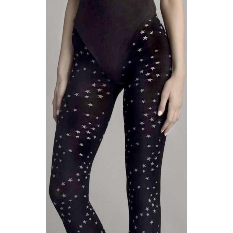 Collant opaque à Petites étoiles chics