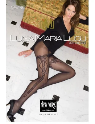 Collant Laçage Retro Maria Luisa Lugli