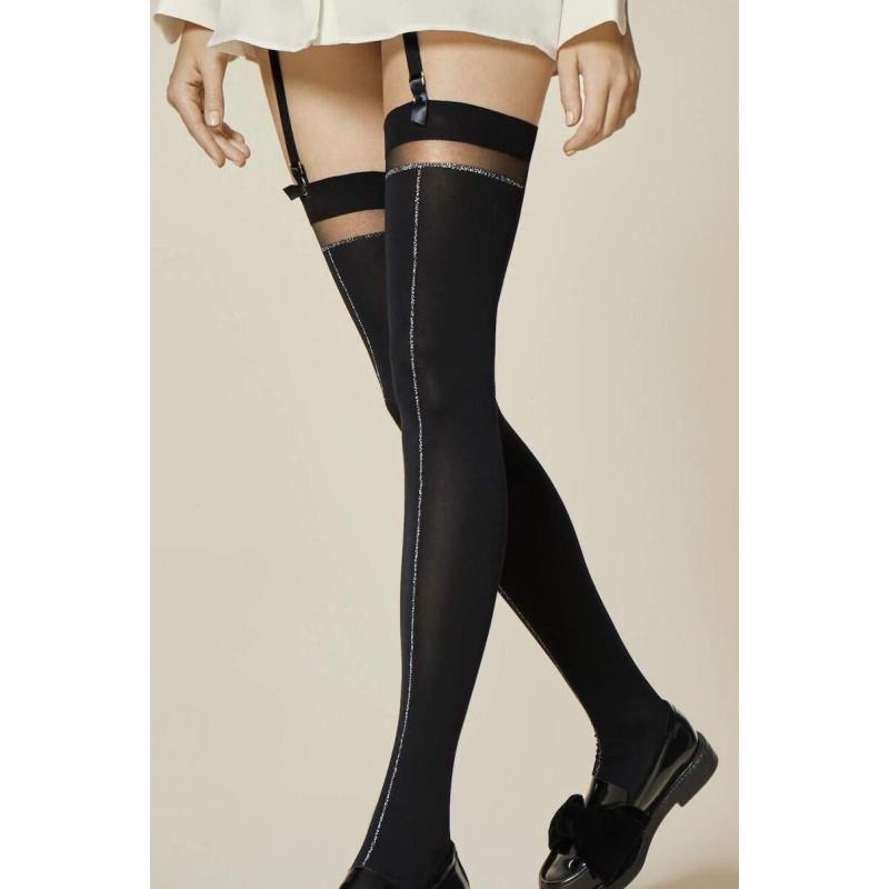 Bas opaque couture lurex Fiore