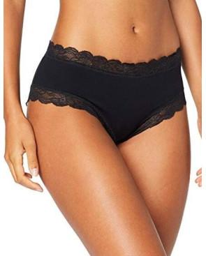 Shorty hanro cotton lace noir