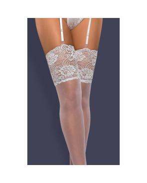 Bas dentelle Chic Classique Blanc
