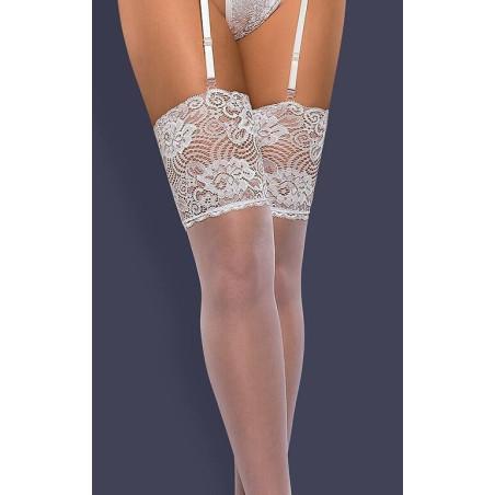 Bas dentelle Chic Classique Blanc