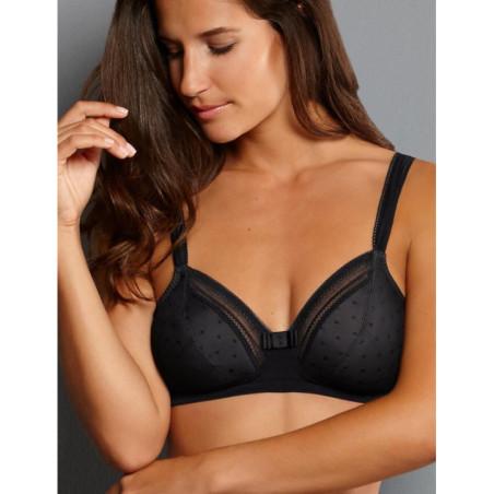 Soutien gorge Dentelle et plumetis sans armature