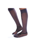 Mi bas Noeuds et Rayures Berthe Lycra 30